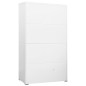 vidaXL Armadio Classificatore Bianco 90x46x164 cm in Acciaio