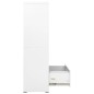 vidaXL Armadio Classificatore Bianco 90x46x164 cm in Acciaio