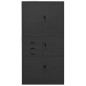 vidaXL Armadio per Ufficio Antracite 90x40x180 cm in Acciaio