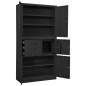 vidaXL Armadio per Ufficio Antracite 90x40x180 cm in Acciaio