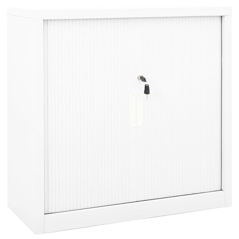 vidaXL Armadio con Ante Scorrevoli Bianco 90x40x90 cm in Acciaio vidaXL Armadio con Ante Scorrevoli Bianco 90x40x90 cm in Acciaio