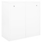 vidaXL Armadio con Ante Scorrevoli Bianco 90x40x90 cm in Acciaio vidaXL Armadio con Ante Scorrevoli Bianco 90x40x90 cm in Acciaio