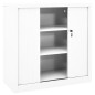 vidaXL Armadio con Ante Scorrevoli Bianco 90x40x90 cm in Acciaio vidaXL Armadio con Ante Scorrevoli Bianco 90x40x90 cm in Acciaio