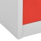 vidaXL Armadietto a Chiave Grigio Chiaro e Rosso 90x45x92,5 cm Acciaio vidaXL Armadietto a Chiave Grigio Chiaro e Rosso 90x45x92,5 cm Acciaio