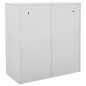 vidaXL Armadietto con Chiave Grigio Chiaro 90x45x92,5 cm in Acciaio vidaXL Armadietto con Chiave Grigio Chiaro 90x45x92,5 cm in Acciaio