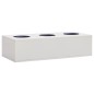 vidaXL Fioriera da Ufficio Grigio Chiaro 90x40x23 cm in Acciaio vidaXL Fioriera da Ufficio Grigio Chiaro 90x40x23 cm in Acciaio