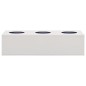 vidaXL Fioriera da Ufficio Grigio Chiaro 90x40x23 cm in Acciaio vidaXL Fioriera da Ufficio Grigio Chiaro 90x40x23 cm in Acciaio