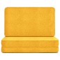 vidaXL Sedia a Sdraio da Terra Pieghevole Giallo Senape in Tessuto vidaXL Sedia a Sdraio da Terra Pieghevole Giallo Senape in Tessuto