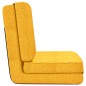 vidaXL Sedia a Sdraio da Terra Pieghevole Giallo Senape in Tessuto vidaXL Sedia a Sdraio da Terra Pieghevole Giallo Senape in Tessuto