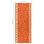 vidaXL Tappeto Corsia Terracotta 100x250 cm Antiscivolo vidaXL Tappeto Corsia Terracotta 100x250 cm Antiscivolo