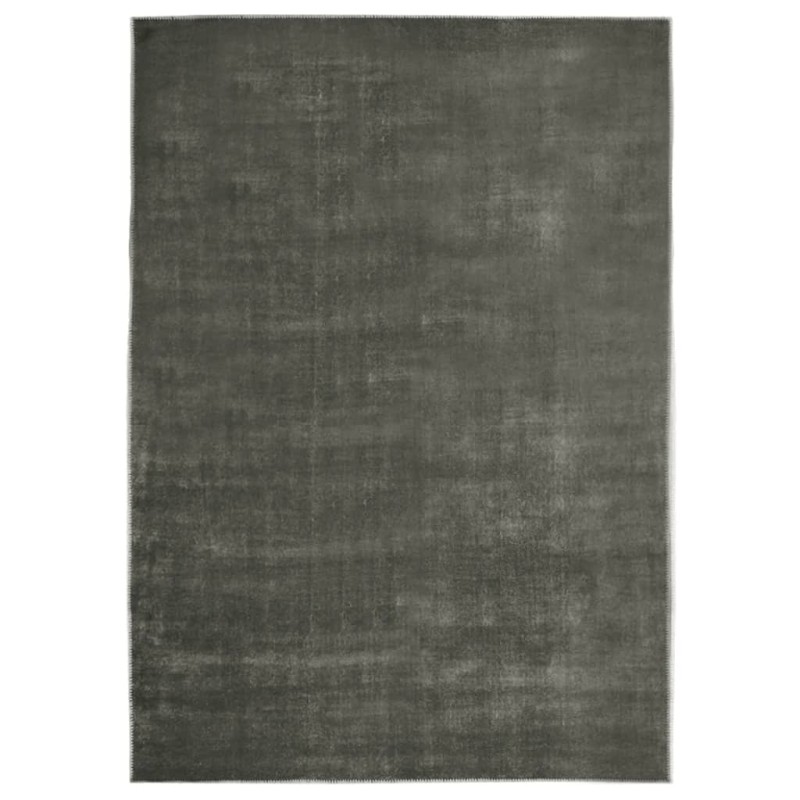 vidaXL Tappeto Lavabile Pieghevole Grigio Talpa 160x230 cm Poliestere vidaXL Tappeto Lavabile Pieghevole Grigio Talpa 160x230 cm Poliestere