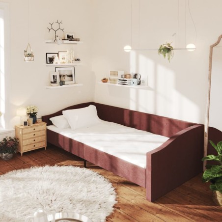 vidaXL Dormeuse USB Viola in Tessuto 90x200 cm