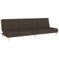 vidaXL Divano Letto a 2 Posti Marrone Scuro in Tessuto vidaXL Divano Letto a 2 Posti Marrone Scuro in Tessuto
