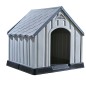 vidaXL Cuccia per Cani Grigia 92x87x91 cm in Plastica vidaXL Cuccia per Cani Grigia 92x87x91 cm in Plastica