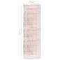 vidaXL Tappeto Lavabile 80x300 cm Beige Antiscivolo vidaXL Tappeto Lavabile 80x300 cm Beige Antiscivolo