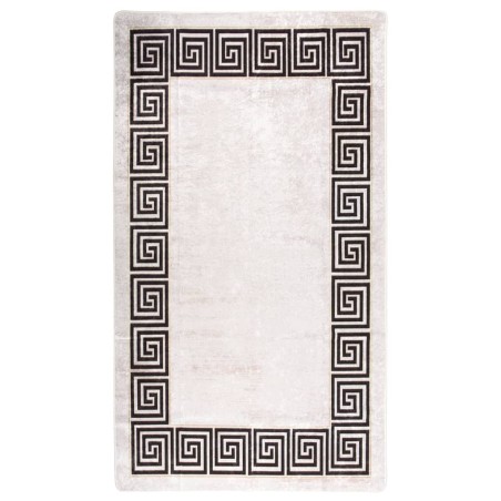vidaXL Tappeto Lavabile 190x300 cm Beige Chiaro Antiscivolo