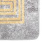 vidaXL Tappeto Lavabile 80x150 cm Grigio Antiscivolo vidaXL Tappeto Lavabile 80x150 cm Grigio Antiscivolo