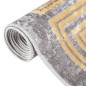 vidaXL Tappeto Lavabile 80x150 cm Grigio Antiscivolo vidaXL Tappeto Lavabile 80x150 cm Grigio Antiscivolo