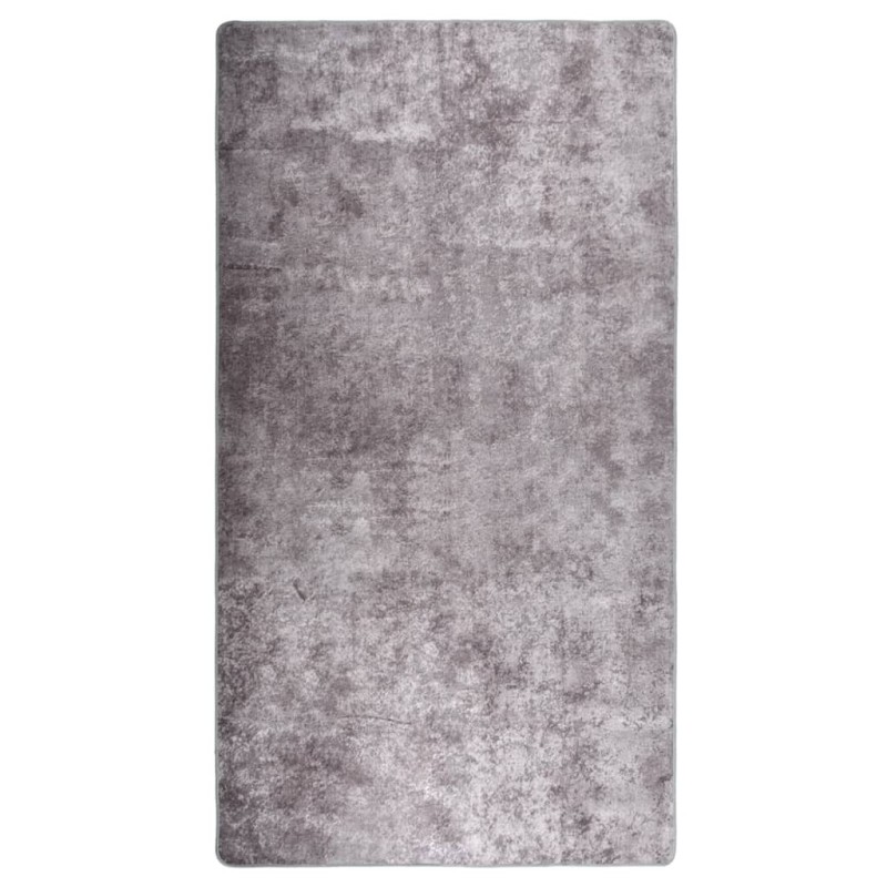 vidaXL Tappeto Lavabile 190x300 cm Grigio Antiscivolo vidaXL Tappeto Lavabile 190x300 cm Grigio Antiscivolo