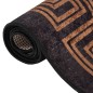 vidaXL Tappeto Lavabile 80x150 cm Nero e Oro Antiscivolo vidaXL Tappeto Lavabile 80x150 cm Nero e Oro Antiscivolo