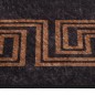 vidaXL Tappeto Lavabile 80x150 cm Nero e Oro Antiscivolo vidaXL Tappeto Lavabile 80x150 cm Nero e Oro Antiscivolo