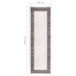 vidaXL Tappeto Lavabile 80x300 cm Beige Chiaro Antiscivolo vidaXL Tappeto Lavabile 80x300 cm Beige Chiaro Antiscivolo