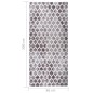 vidaXL Tappeto Lavabile 80x300 cm Multicolore Antiscivolo vidaXL Tappeto Lavabile 80x300 cm Multicolore Antiscivolo