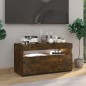 Mobile Porta TV con Luci LED Rovere Fumo 75x35x40 cm Mobile Porta TV con Luci LED Rovere Fumo 75x35x40 cm