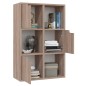 vidaXL Libreria Rovere Sonoma Grigio 60x27,5x88 cm in Truciolato vidaXL Libreria Rovere Sonoma Grigio 60x27,5x88 cm in Truciolato