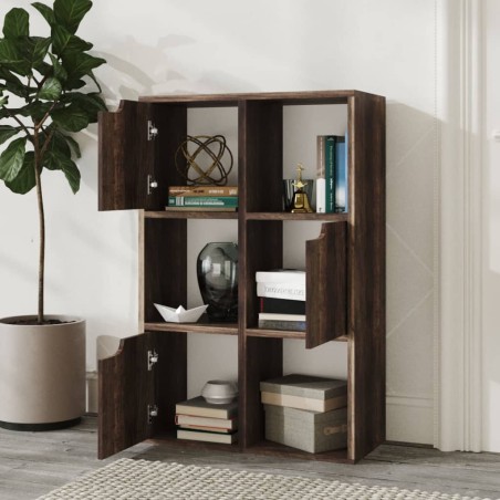 vidaXL Libreria Rovere Fumo 60x27,5x88 cm in Truciolato