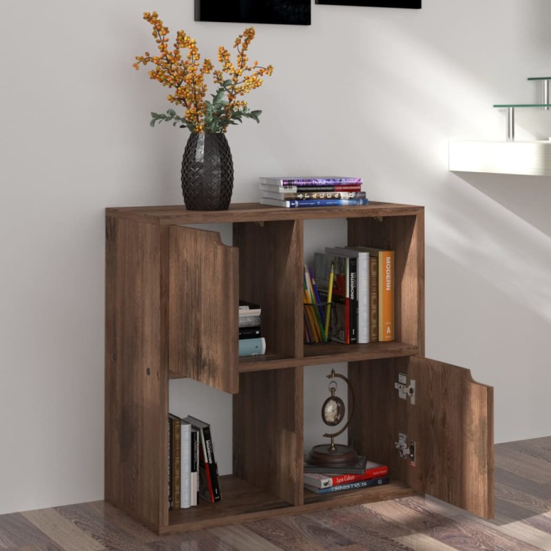 vidaXL Libreria Rovere Fumo 60x27,5x59,5 cm in Truciolato vidaXL Libreria Rovere Fumo 60x27,5x59,5 cm in Truciolato