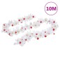 vidaXL Ghirlanda di Natale Decorata con Palline Bianca 10 m vidaXL Ghirlanda di Natale Decorata con Palline Bianca 10 m