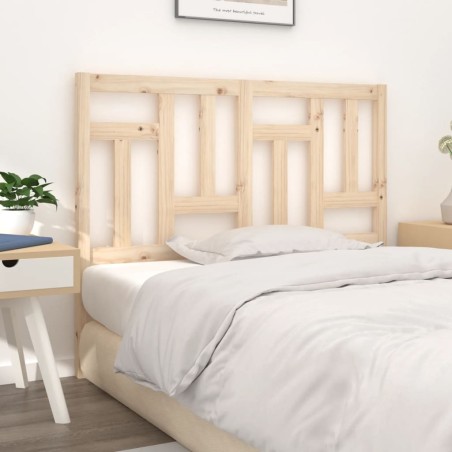 Testiera per Letto 145,5x4x100 cm in Legno Massello di Pino