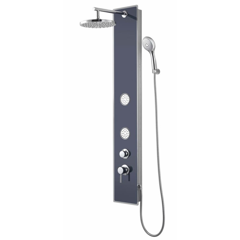 SCHÜTTE Pannello Doccia Vetro Miscelatore GLASDUSCHPANEEL Antracite SCHÜTTE Pannello Doccia Vetro Miscelatore GLASDUSCHPANEEL Antracite
