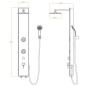 SCHÜTTE Pannello Doccia Vetro Miscelatore GLASDUSCHPANEEL Antracite SCHÜTTE Pannello Doccia Vetro Miscelatore GLASDUSCHPANEEL Antracite