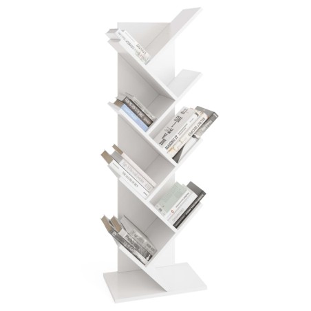 FMD Libreria con Mensole Design Geometrico Bianca