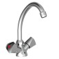 SCHÜTTE Miscelatore per Lavabo con 2 Maniglie SAVINO Cromato SCHÜTTE Miscelatore per Lavabo con 2 Maniglie SAVINO Cromato