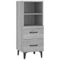 Credenza Grigio Sonoma 34,5x34x90 cm in Legno Multistrato Credenza Grigio Sonoma 34,5x34x90 cm in Legno Multistrato
