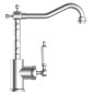 SCHÜTTE Miscelatore per Lavandino con Beccuccio Alto OLD STYLE Cromato SCHÜTTE Miscelatore per Lavandino con Beccuccio Alto OLD STYLE Cromato