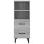 Credenza Grigio Sonoma 34,5x34x90 cm in Legno Multistrato Credenza Grigio Sonoma 34,5x34x90 cm in Legno Multistrato