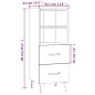 Credenza Grigio Sonoma 34,5x34x90 cm in Legno Multistrato Credenza Grigio Sonoma 34,5x34x90 cm in Legno Multistrato