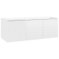 Mobile TV Bianco Lucido 80x34x30 cm in Truciolato Mobile TV Bianco Lucido 80x34x30 cm in Truciolato