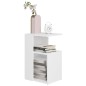 vidaXL Tavolino da Salotto Bianco 36x30x56 cm in Legno Multistrato vidaXL Tavolino da Salotto Bianco 36x30x56 cm in Legno Multistrato