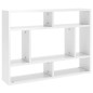 vidaXL Scaffale a Parete Bianco Lucido 75x16x55 cm in Truciolato vidaXL Scaffale a Parete Bianco Lucido 75x16x55 cm in Truciolato