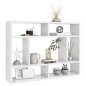vidaXL Scaffale a Parete Bianco Lucido 75x16x55 cm in Truciolato vidaXL Scaffale a Parete Bianco Lucido 75x16x55 cm in Truciolato