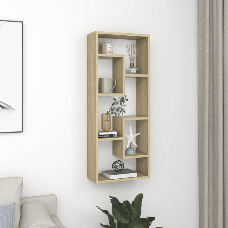 vidaXL Scaffale a Parete Rovere Sonoma 36x16x90 cm in Truciolato vidaXL Scaffale a Parete Rovere Sonoma 36x16x90 cm in Truciolato