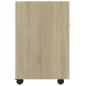 vidaXL Credenza con Ruote Rovere Sonoma 33x38x60 cm in Truciolato vidaXL Credenza con Ruote Rovere Sonoma 33x38x60 cm in Truciolato