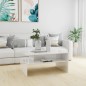 vidaXL Tavolino da Caffè Bianco Lucido 90x60x42,5 cm in Truciolato vidaXL Tavolino da Caffè Bianco Lucido 90x60x42,5 cm in Truciolato