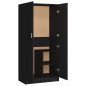 vidaXL Armadio Nero 82,5x51,5x180 cm in Legno Multistrato