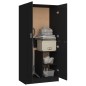 vidaXL Armadio Nero 82,5x51,5x180 cm in Legno Multistrato